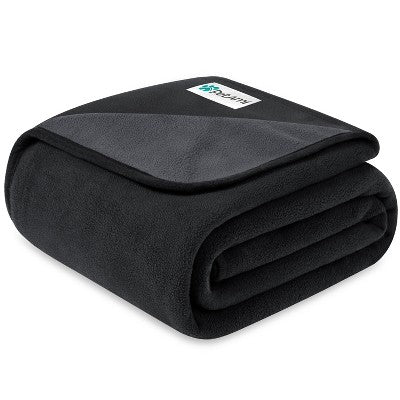 Ochronny koc wodoodporny na sofę, czarno szary średni