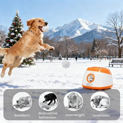 Automatyczna wyrzutnia piłek dla psa z regulacją dystansu