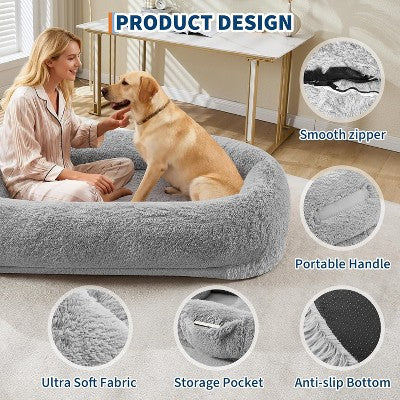 Miękkie legowisko dla człowieka i psa, duże